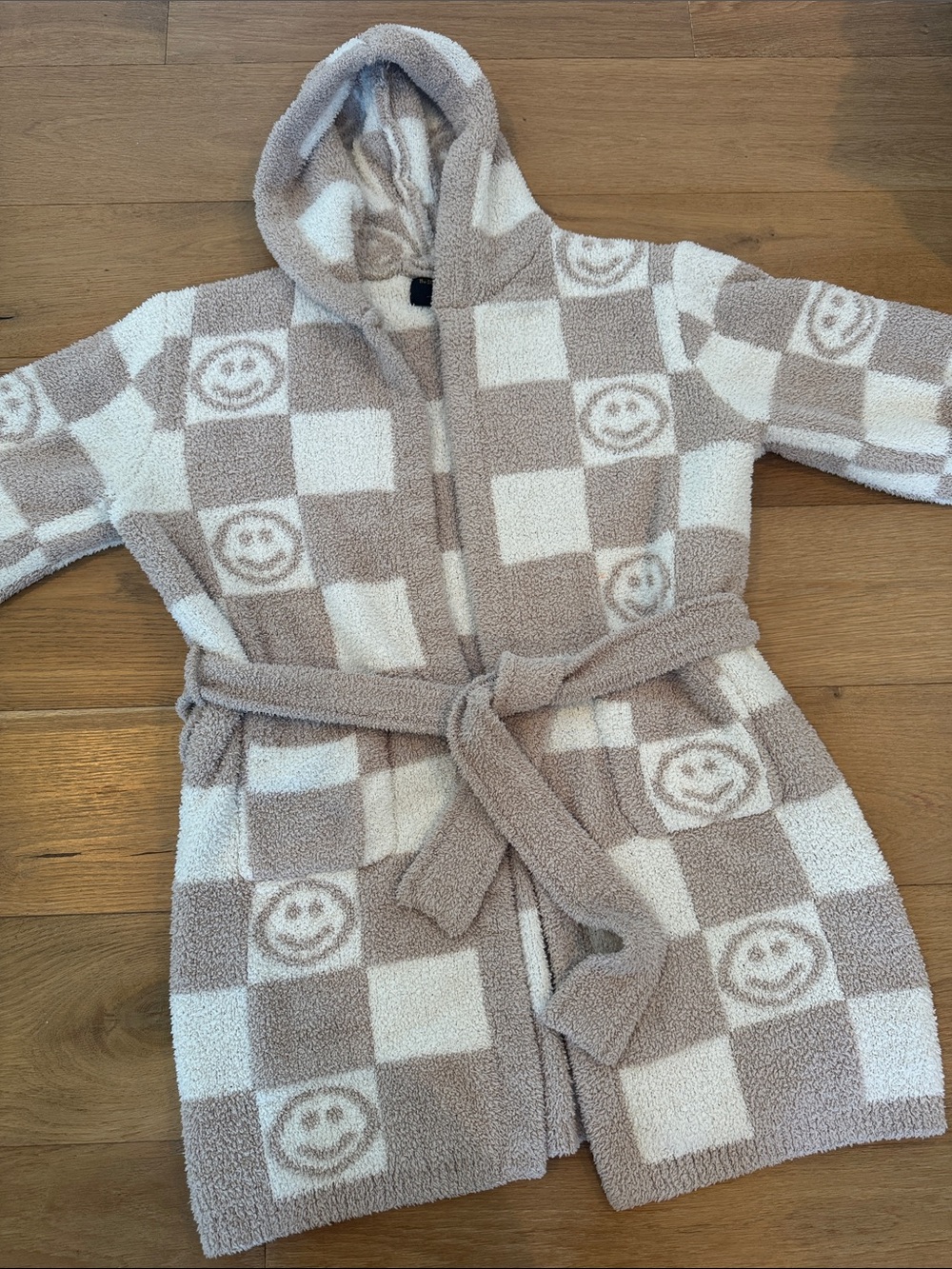 The Styled Collection x Tia Booth Plush Hooded Pajama Robe